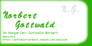 norbert gottwald business card